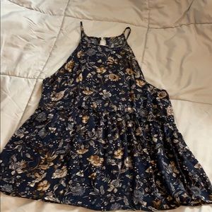 American Eagle highneck peplum tip